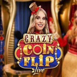 Crazy Coin Flip logo – Live Casino by Evolution at Vauhdikas Casino