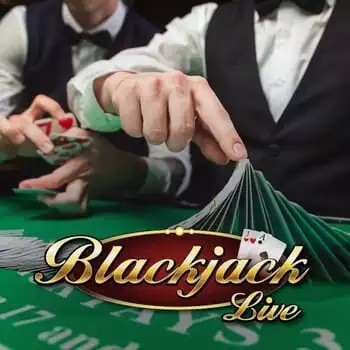 Live Blackjack game by Evolution – logo hosted on Vauhdikas Casino