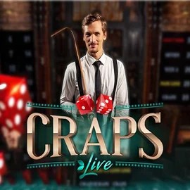 Live Craps slot logo by Evolution at Vauhdikas Casino