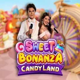Sweet Bonanza Candy Land Live online game logo by Pragmatic Play on vauhdikascasinos.com